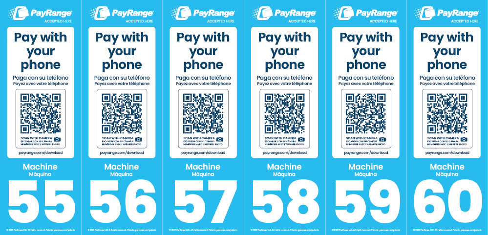 Number Decal Sheet 55-60