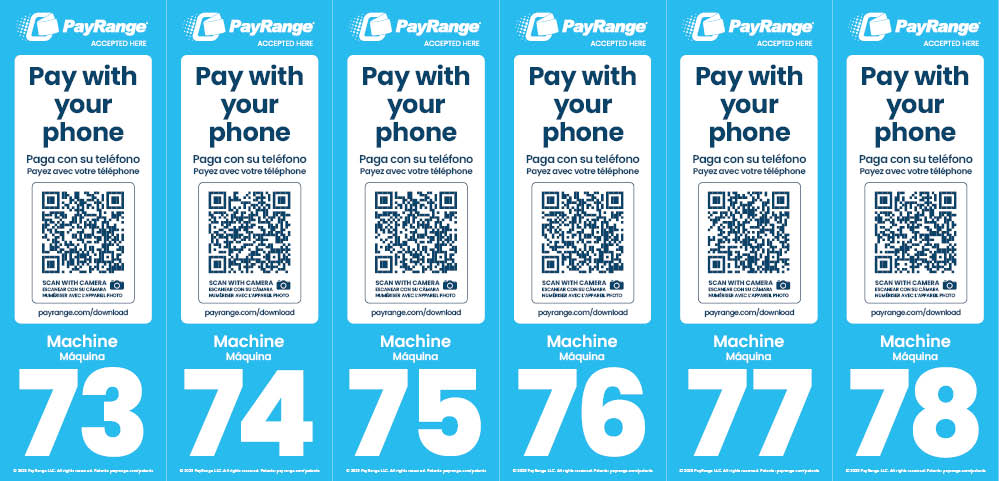 Number Decal Sheet 73-78