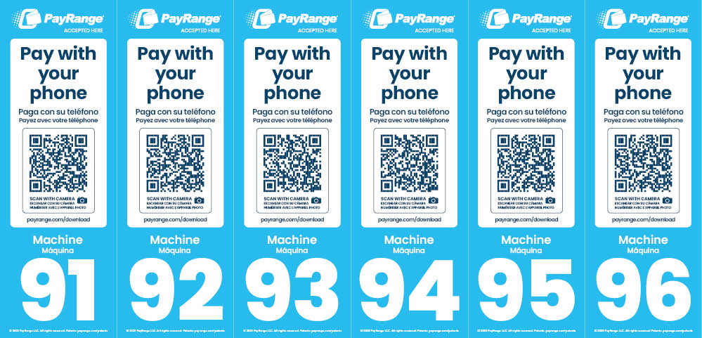 Number Decal Sheet 91-96