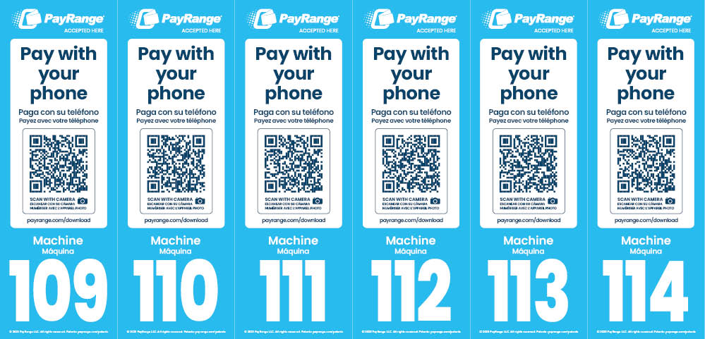 Number Decal Sheet 109-114