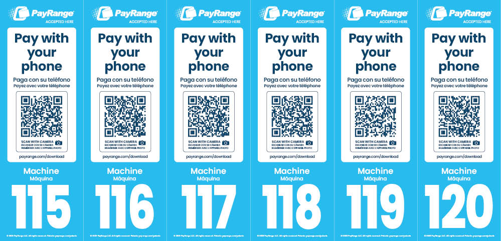 Number Decal Sheet 115-120