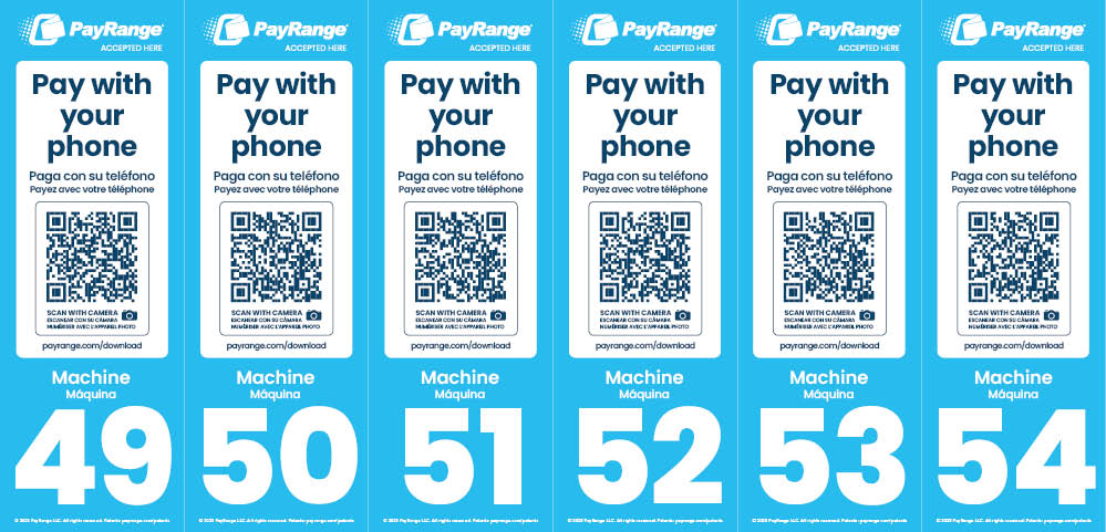 Number Decal Sheet 49-54