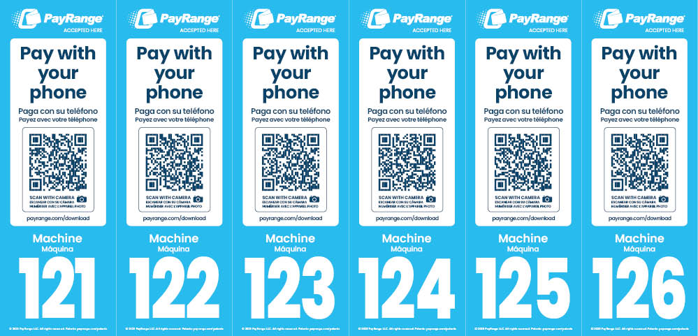 Number Decal Sheet 121-126