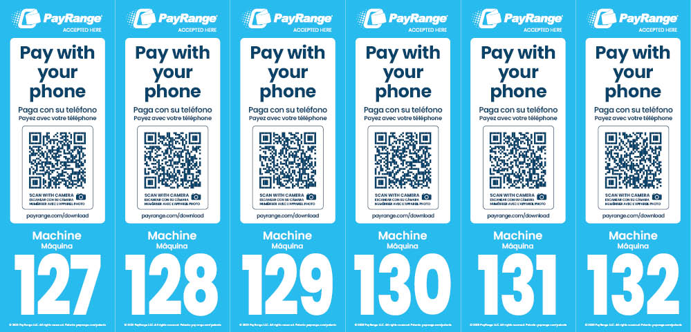 Number Decal Sheet 127-132