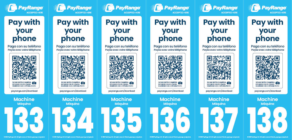 Number Decal Sheet 133-138