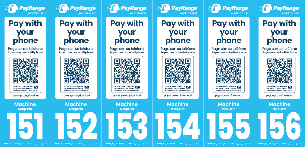 Number Decal Sheet 151-156