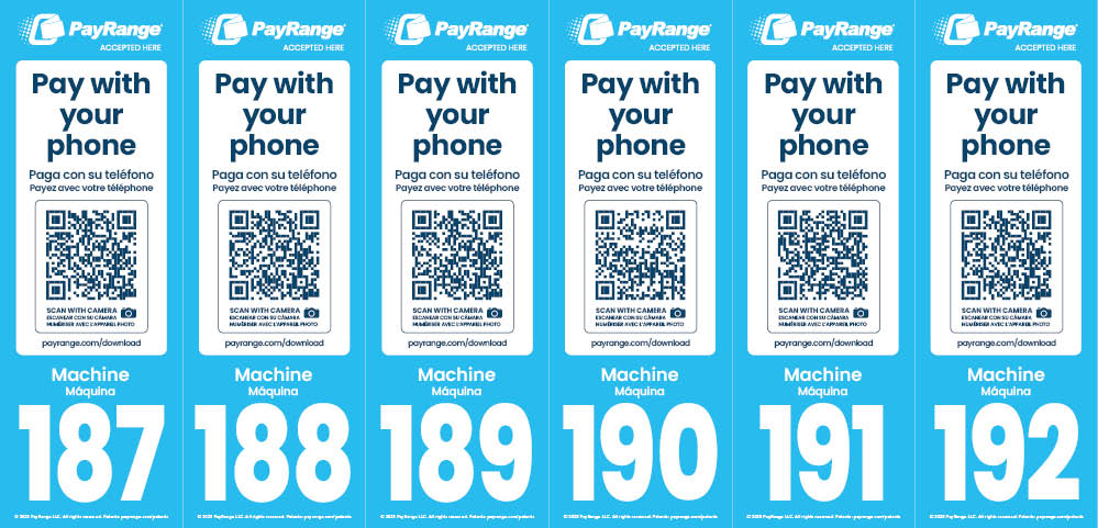 Number Decal Sheet 187-192