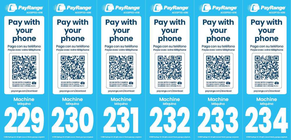 Number Decal 229-234