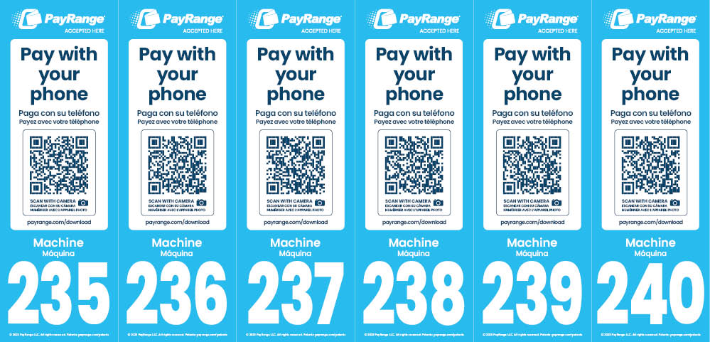 Number Decal 235-240