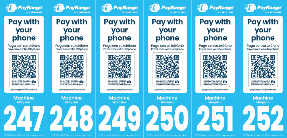 Number Decal 247-252