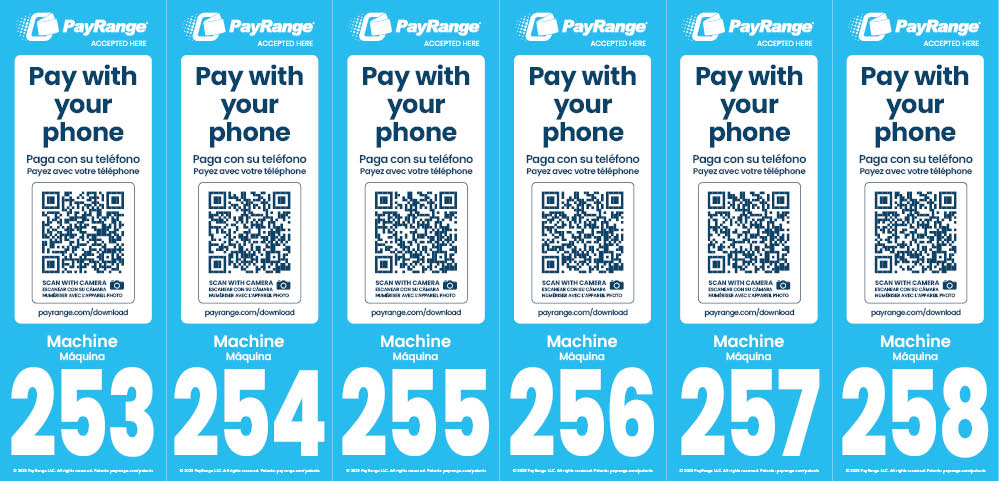 Number Decal 253-258