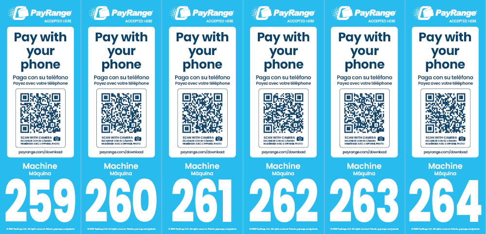 Number Decal 259-264