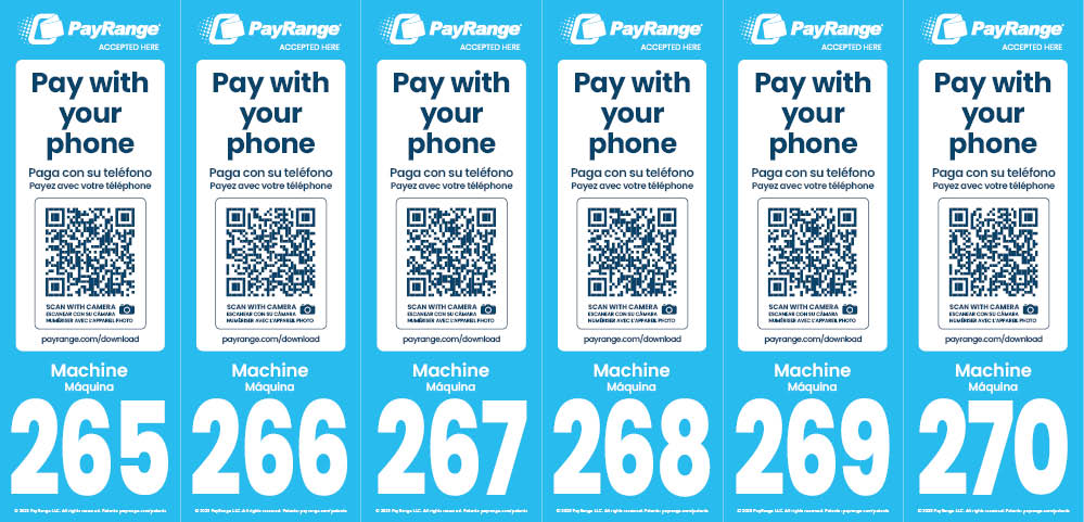 Number Decal 265-270